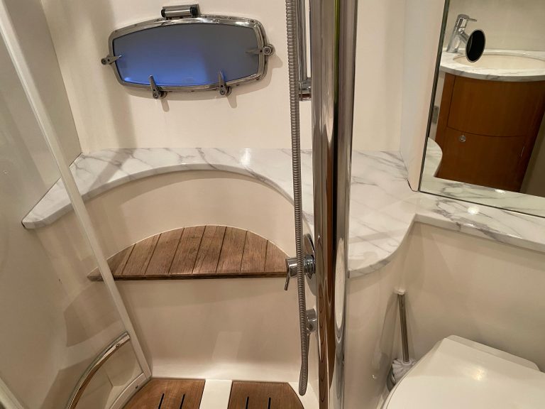 Premier yacht wraps bathroom after white marb 2