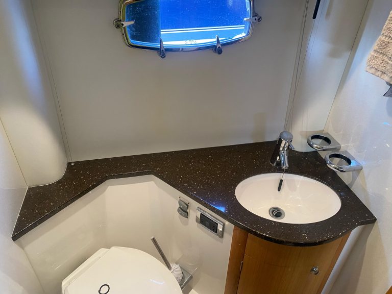 Premier yacht wraps bathroom before