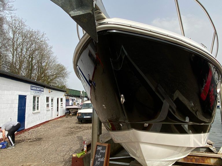 Premier yacht wraps black hull 2