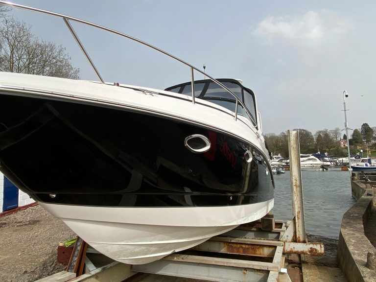 Premier yacht wraps black hull 3