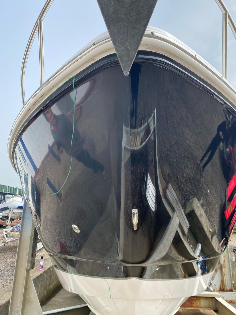 Premier yacht wraps black hull 7