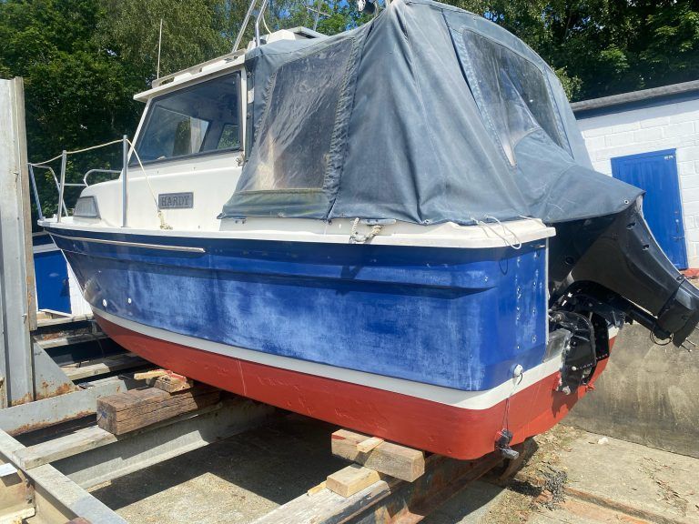 Premier yacht wraps blue hull transform 1