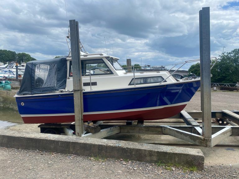 Premier yacht wraps blue hull transform 3