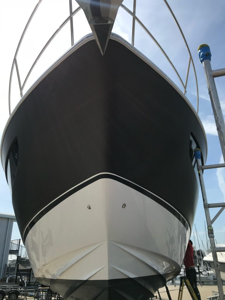 Premier yacht wraps hull wrap after 2