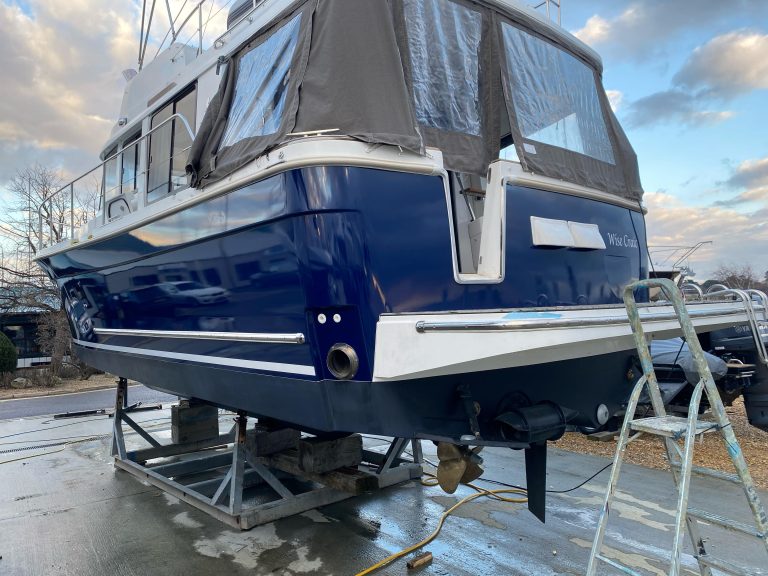 Premier yacht wraps hull wrap navy 3