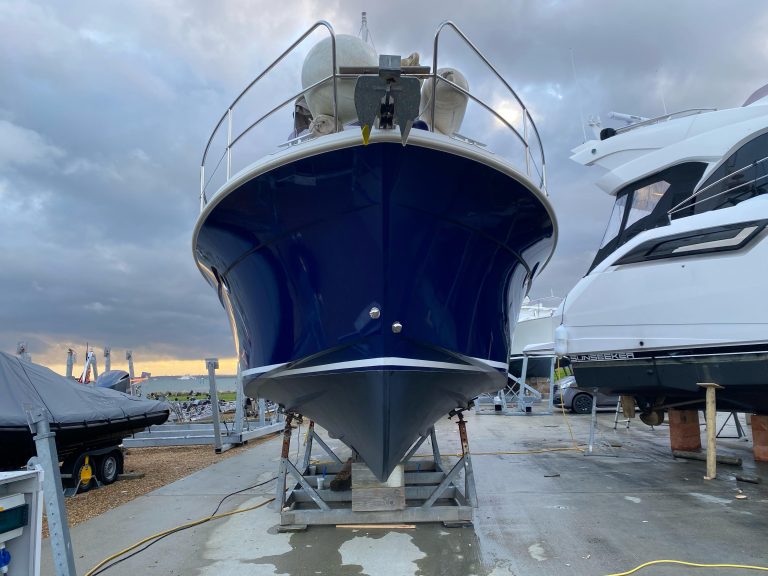 Premier yacht wraps hull wrap navy 6