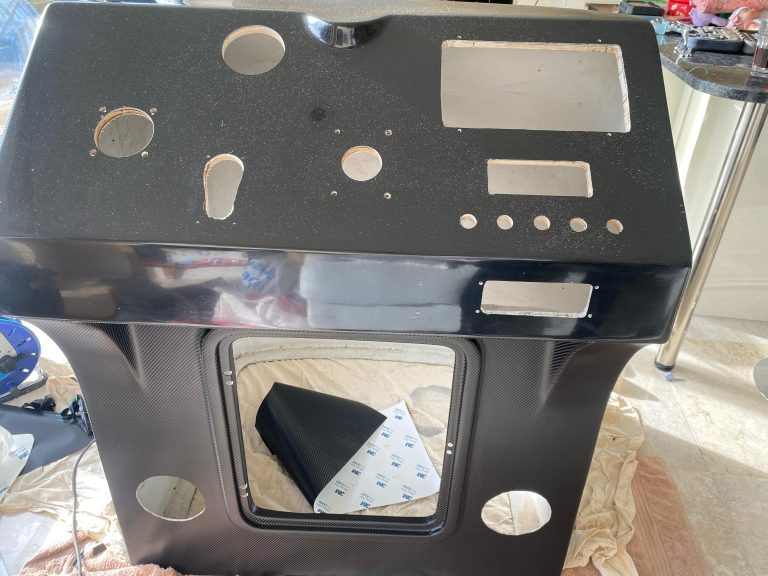 Premier yacht wraps interior console carbon 2