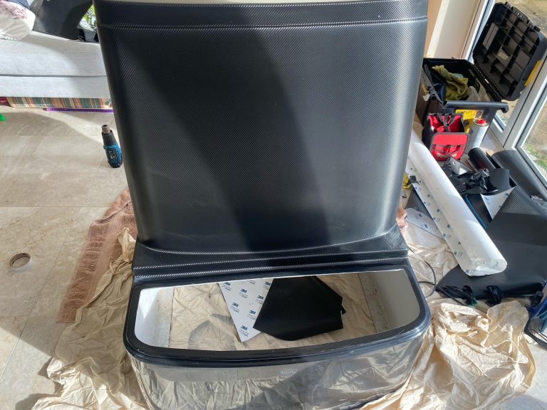Premier yacht wraps interior console carbon 3