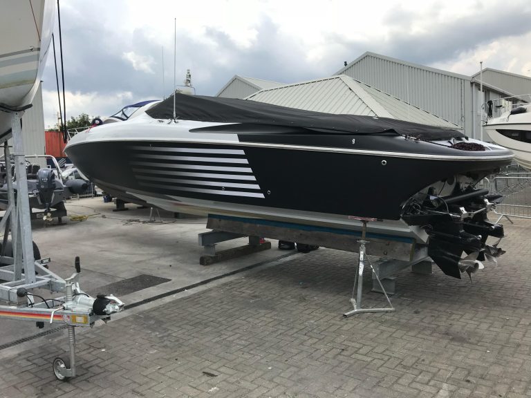 Premier yacht wraps printed colour stripe 1
